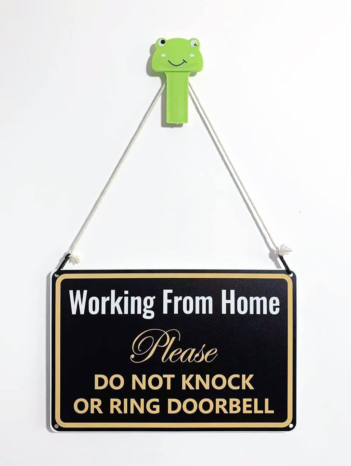Working from Home Sign - Do Not Knock or Ring Doorbell - Work from Home Must Have Office Door Sign 12" * 8" (051)