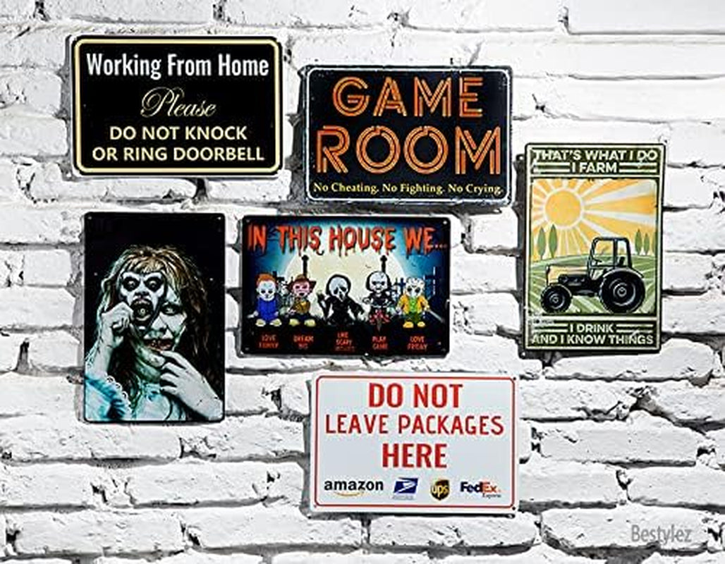 Working from Home Sign - Do Not Knock or Ring Doorbell - Work from Home Must Have Office Door Sign 12" * 8" (051)