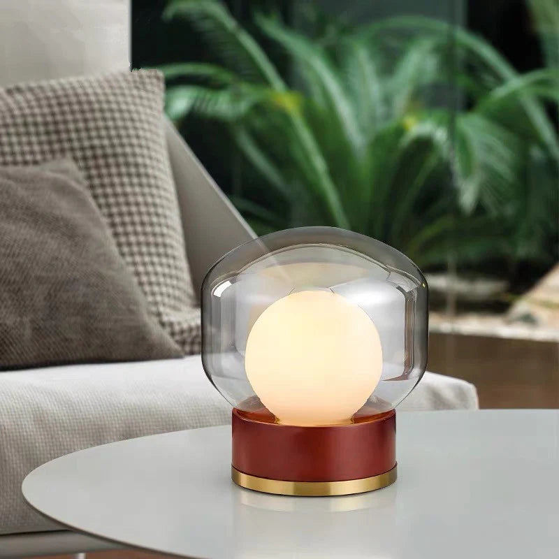 Hardwood Office Light Glass