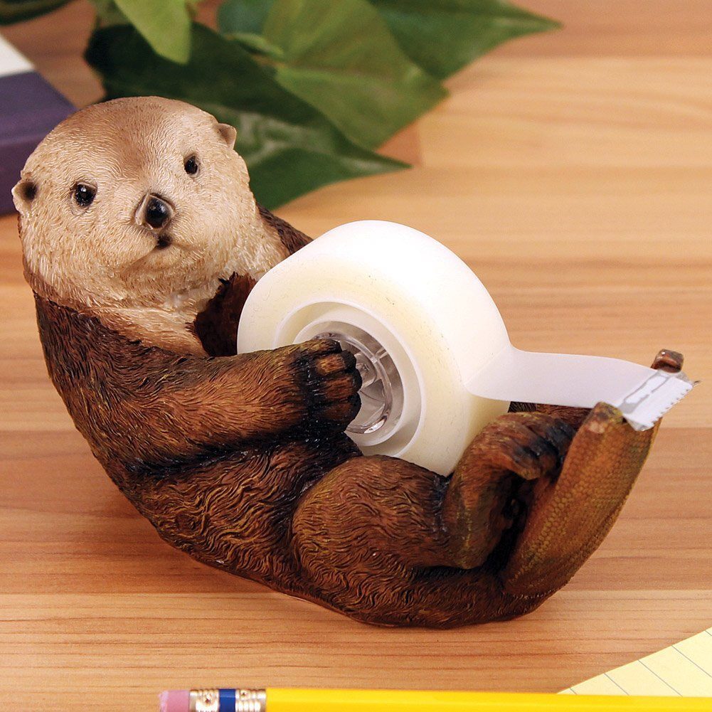 Otto the Otter Tape Dispenser Cute Desk Accessory for Home Office Tasks
